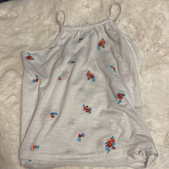 Loose tank top with floral appliqués - Picture 3 of 3